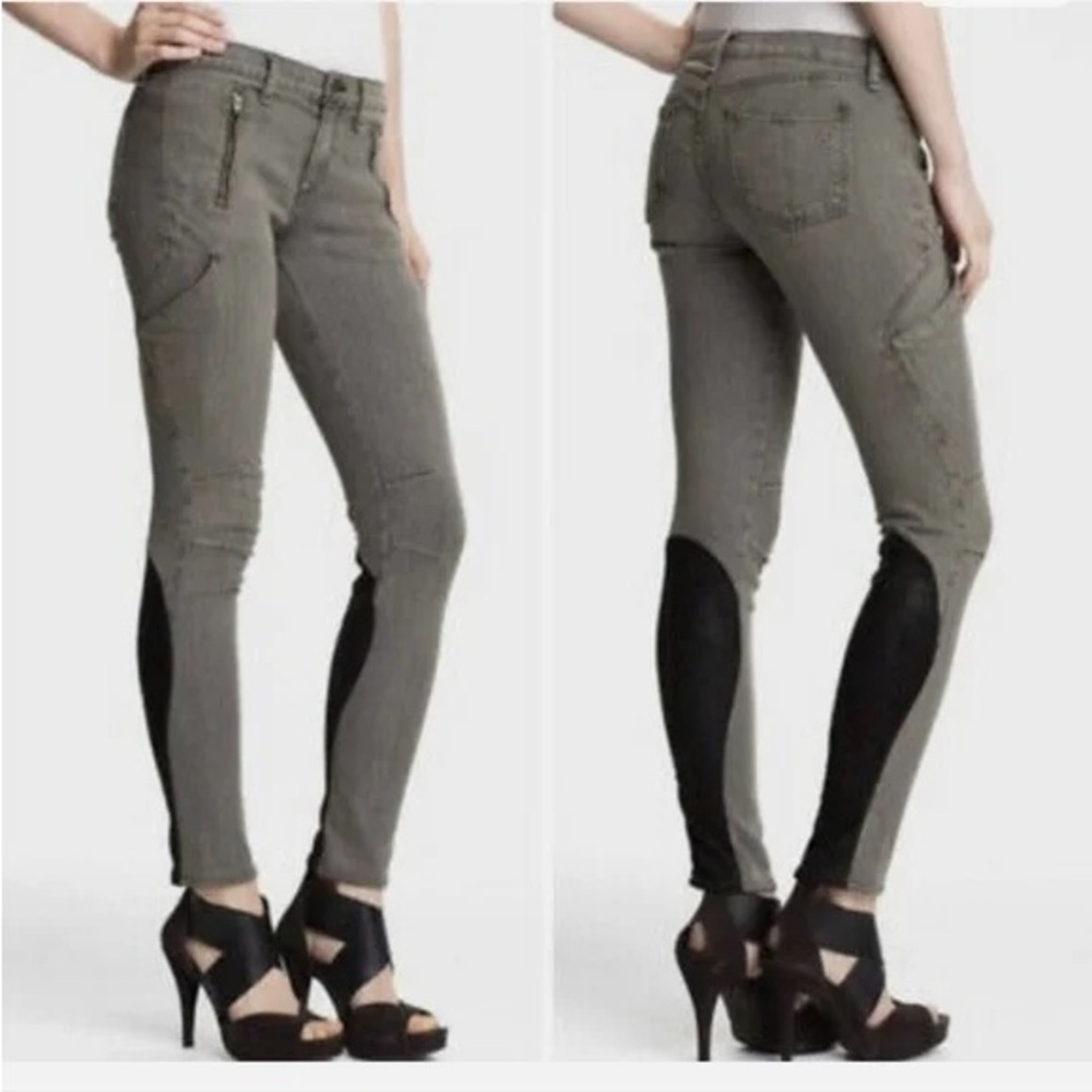 Rag & Bone Rally Moto Cargo Skinny Jeans EUC